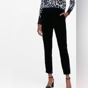 Banana Republic Hayden Black Velvet Pants XL